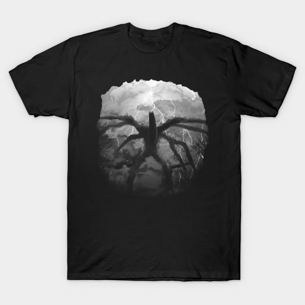 The Mind Flayer V2 - White T-Shirt by HappyLlama